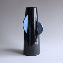 Load image into Gallery viewer, SLIGHT SECOND:  Glossy Black Shapes Vase
