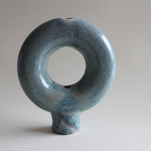 Azure Doughnut Vase