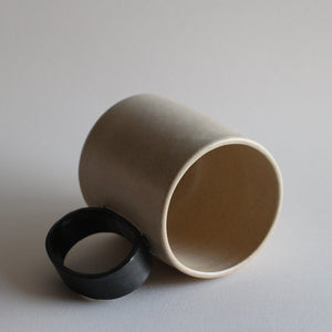 Sorrel Brown Mug with Contrast Black Handle